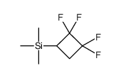 trimethyl(2,2,3,3-tetrafluorocyclobutyl)silane结构式