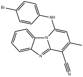 1-(4-bromo-phenylamino)-3-methyl-benzo(4,5)imidazo(1,2-a)pyridine-4-carbonitrile picture