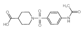 1-(4-ACETYLAMINO-BENZENESULFONYL)-PIPERIDINE-4-CARBOXYLIC ACID structure