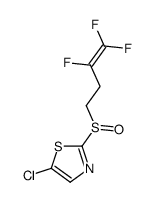 5-Chloro-2-[(3,4,4-trifluoro-3-butenyl)sulfinyl]thiazole结构式