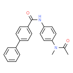 N-{4-[Acetyl(methyl)amino]phenyl}-4-biphenylcarboxamide结构式