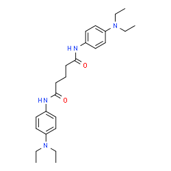 N,N'-Bis[4-(diethylamino)phenyl]pentanediamide structure