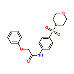 N-[4-(4-Morpholinylsulfonyl)phenyl]-2-phenoxyacetamide结构式