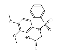 [(3,4-dimethoxyphenyl)(phenylsulfonyl)amino]acetic acid结构式