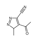 3H-Pyrazole-5-carbonitrile, 4-acetyl-3-methyl- (9CI)结构式