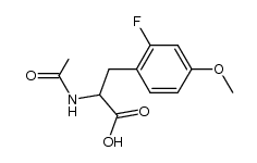 N-acetyl-2-fluoro-O-methyl-tyrosine结构式
