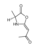 5-Oxazolidinone,4-methyl-2-(2-oxopropylidene)-,[S-(E)]-(9CI)结构式