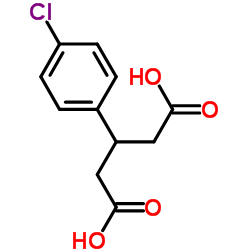 3-(4-Chlorophenyl)pentanedioic acid structure