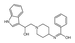 N-[1-[2-hydroxy-2-(1H-indol-3-yl)ethyl]piperidin-4-yl]benzamide结构式