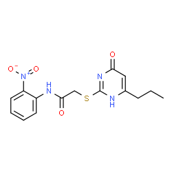 2-[(4-hydroxy-6-propylpyrimidin-2-yl)sulfanyl]-N-(2-nitrophenyl)acetamide picture