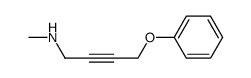 2-Butyn-1-amine,N-methyl-4-phenoxy-(9CI) Structure