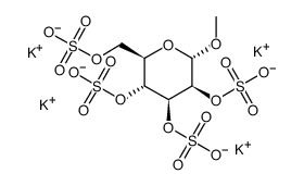 Methyla-D-mannopyranoside2,3,4,6-tetrasulfatepotassiumsalt Structure