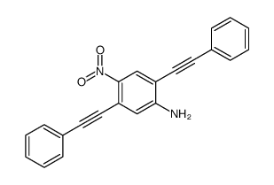 4-nitro-2,5-bis(2-phenylethynyl)aniline Structure