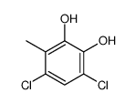 4,6-dichloro-3-methylbenzene-1,2-diol结构式