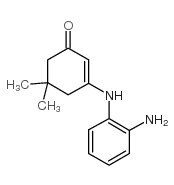 3-((2-AMINOPHENYL)AMINO)-5,5-DIMETHYLCYCLOHEX-2-ENONE结构式