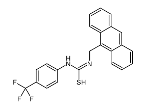 1-(anthracen-9-ylmethyl)-3-[4-(trifluoromethyl)phenyl]thiourea Structure