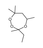 3-ethyl-3,5,7,7-tetramethyl-1,2,4-trioxepane结构式