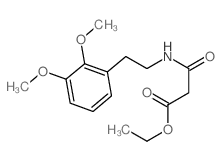 ethyl 2-[2-(2,3-dimethoxyphenyl)ethylcarbamoyl]acetate结构式