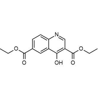 4-羟基喹啉-3,6-二羧酸二乙酯结构式