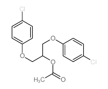2-Propanol,1,3-bis(4-chlorophenoxy)-, 2-acetate Structure