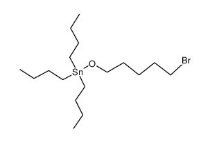 ((5-bromopentyl)oxy)tributylstannane结构式