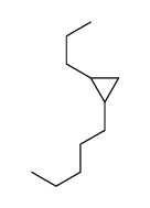 1-pentyl-2-propylcyclopropane Structure