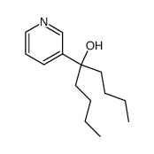 3-[1-(1-hydroxy-1-n-butylpentyl)]pyridine结构式