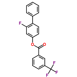 2-Fluoro-4-biphenylyl 3-(trifluoromethyl)benzoate结构式