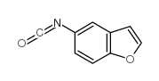 1-苯并呋喃-5-异氰酸酯结构式