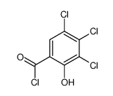 3,4,5-Trichloro-2-hydroxybenzoyl chloride Structure