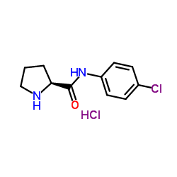 N-(4-Chlorophenyl)-L-prolinamide hydrochloride (1:1) Structure