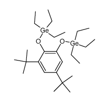 ((3,5-di-tert-butyl-1,2-phenylene)bis(oxy))bis(triethylgermane) Structure