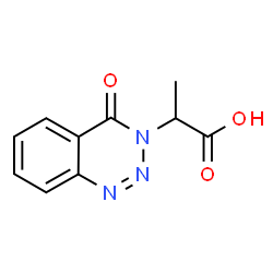 2-(4-Oxo-1,2,3-benzotriazin-3(4H)-yl)propanoic acid结构式