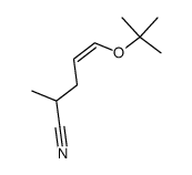 (Z)-5-(tert-butoxy)-2-methylpent-4-enenitrile Structure