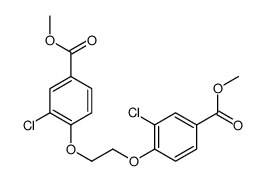 methyl 3-chloro-4-[2-(2-chloro-4-methoxycarbonylphenoxy)ethoxy]benzoate结构式