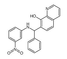 7-[(3-nitroanilino)-phenylmethyl]quinolin-8-ol Structure