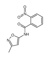 N-(3-methyl-isoxazol-5-yl)-2-nitro-benzamide结构式