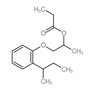 1-(2-butan-2-ylphenoxy)propan-2-yl propanoate structure