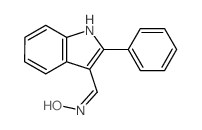 N-[(Z)-(2-phenylindol-3-ylidene)methyl]hydroxylamine structure