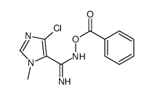 [[amino-(5-chloro-3-methylimidazol-4-yl)methylidene]amino] benzoate结构式