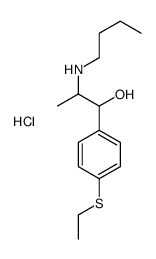 2-(butylamino)-1-(4-ethylsulfanylphenyl)propan-1-ol,hydrochloride Structure