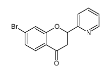 7-bromo-2-pyridin-2-yl-chroman-4-one结构式