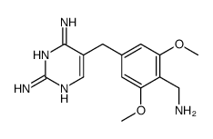 5-[[4-(aminomethyl)-3,5-dimethoxyphenyl]methyl]pyrimidine-2,4-diamine结构式