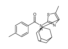 N-[4-(1-Adamantyl)-5-methyl-1,3-thiazol-2-yl]-4-methyl-benzamide结构式