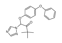 3,3-dimethyl-1-(4-phenoxy-phenoxy)-1-[1,2,4]triazol-1-yl-butan-2-one结构式