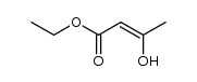 ethyl (Z)-3-hydroxy-2-butenoate Structure