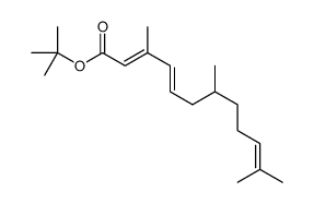 tert-butyl 3,7,11-trimethyldodeca-2,4,10-trienoate结构式