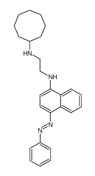 N-Cyclooctyl-N'-(4-phenylazo-naphthalen-1-yl)-ethane-1,2-diamine结构式