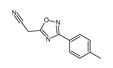 [3-(4-甲基苯基)-1,2,4-恶二唑-5-基]乙腈结构式