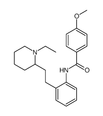 N-[2-[2-(1-ethylpiperidin-2-yl)ethyl]phenyl]-4-methoxybenzamide结构式